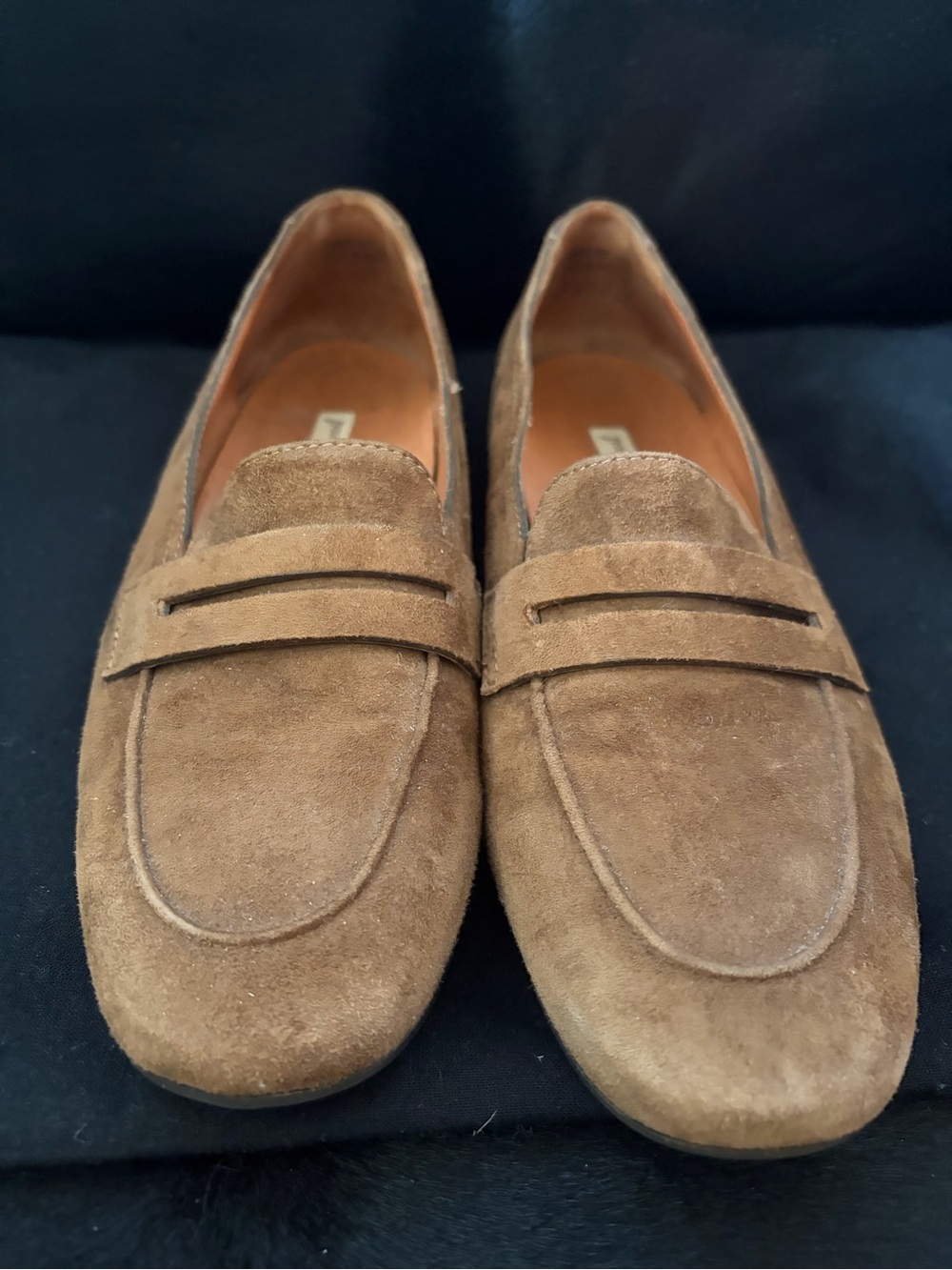 Paul Green Brown Suede Penny Loafers 8.5